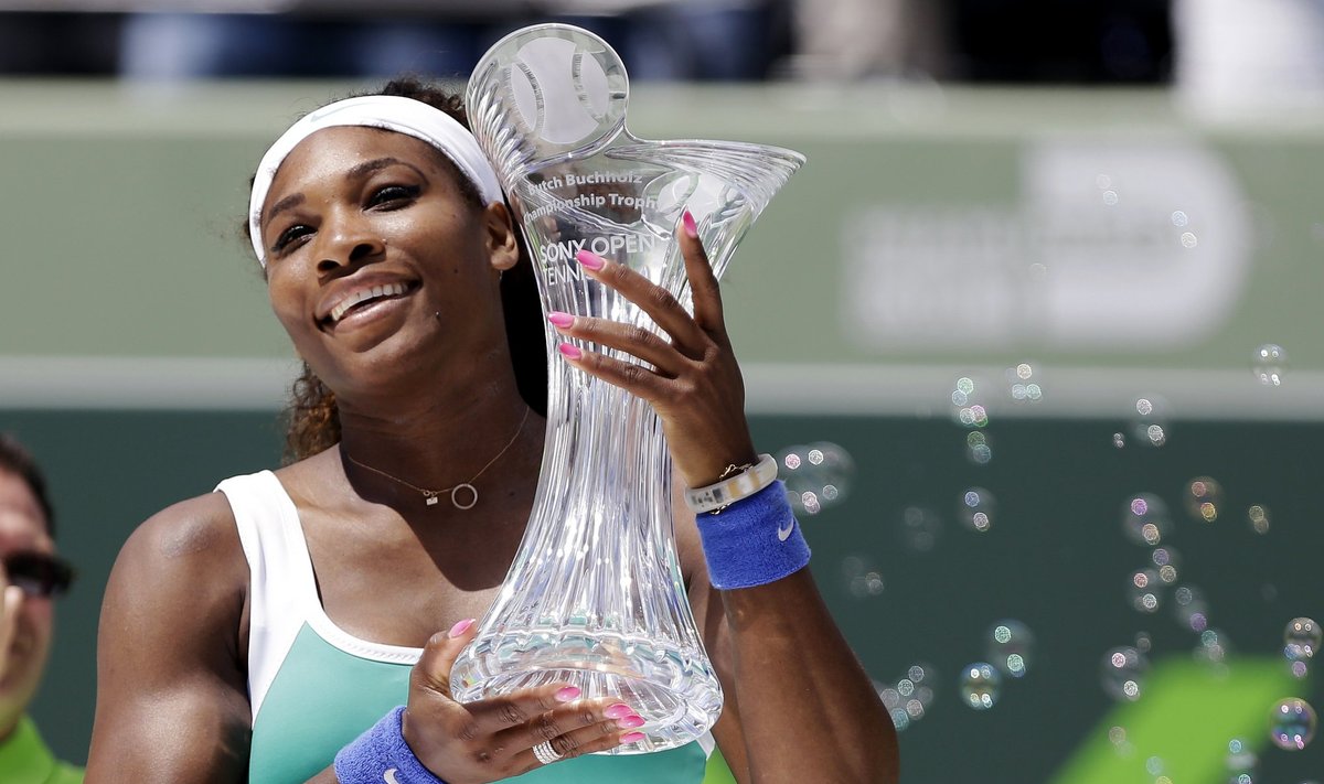 Serena Williams triumfavo turnyre Majamyje