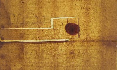 Išrašo iš Vilniaus vaivadijos knygų fragmentas. Vilnius, 1597 m. rugsėjo 25 d. Vandenženklis su Vyčiu. TIM raštijos rinkinys. D. Deinarovičiaus nuotr.
