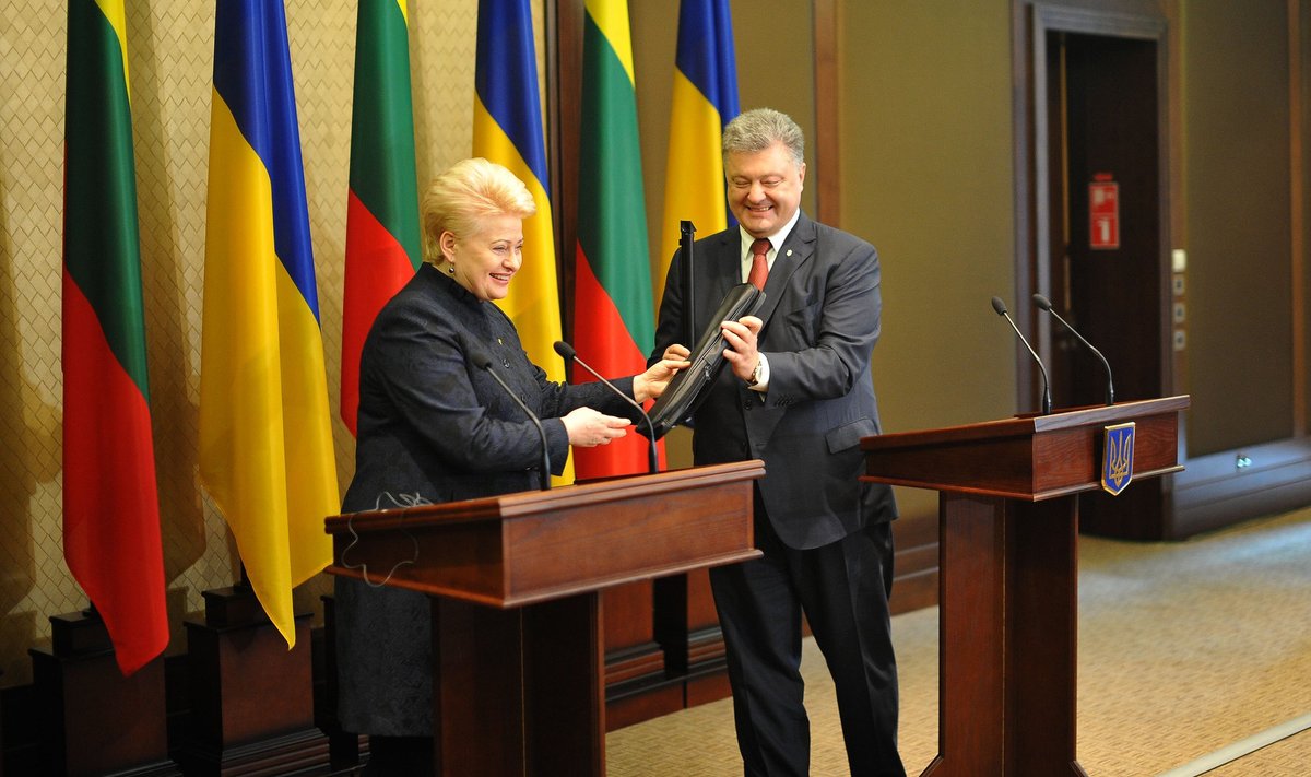 President Dalia Grybauskaitė and Ukrainian President Petro Porošenko