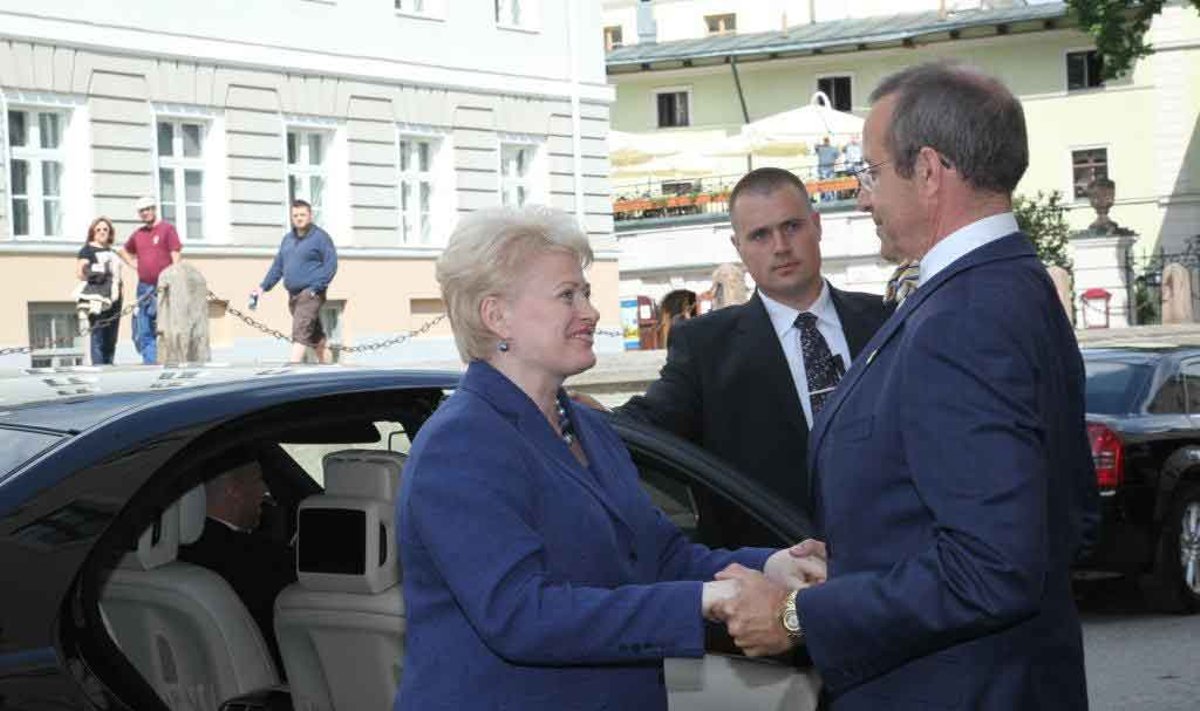 Dalia Grybauskaitė ir Toomas Hendrikas Ilvesas