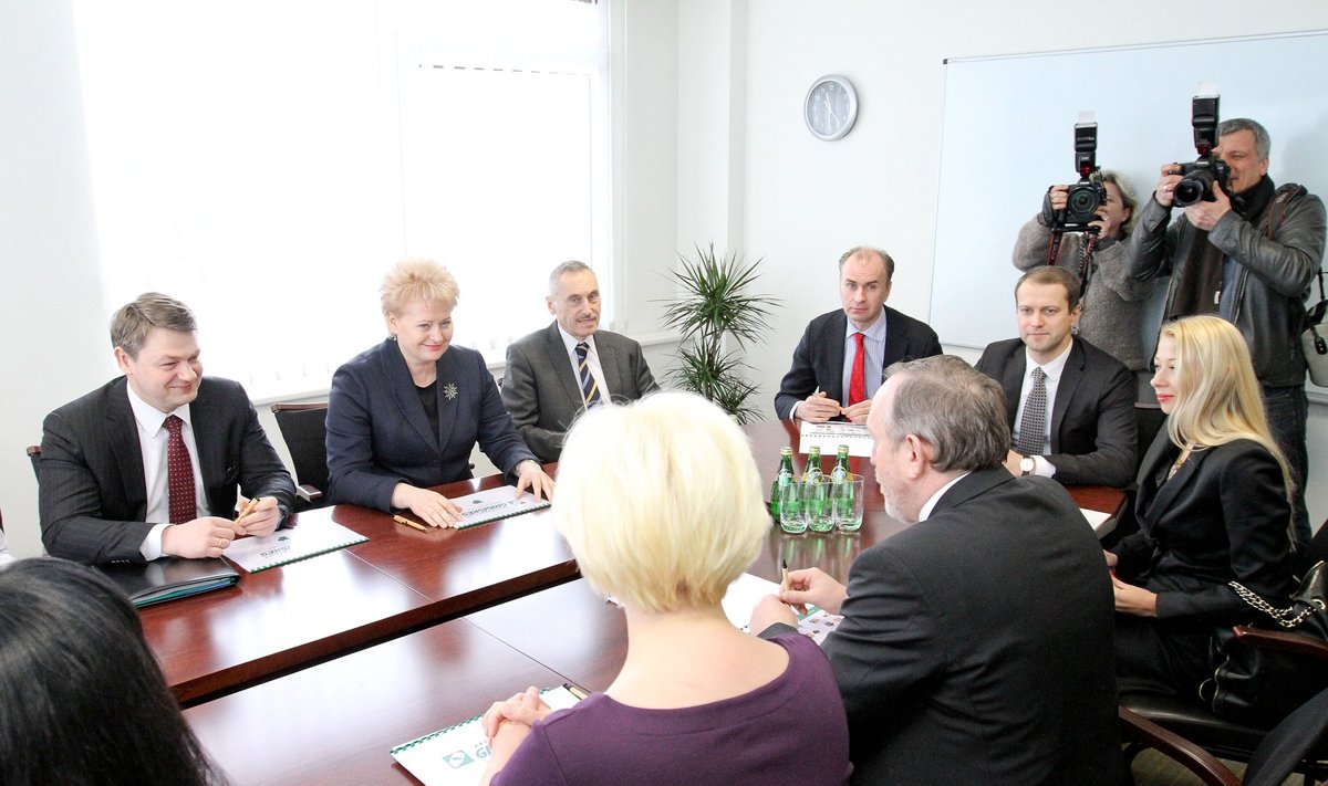 Dalia Grybauskaitė lankėsi bendrovėje „Grigiškės”