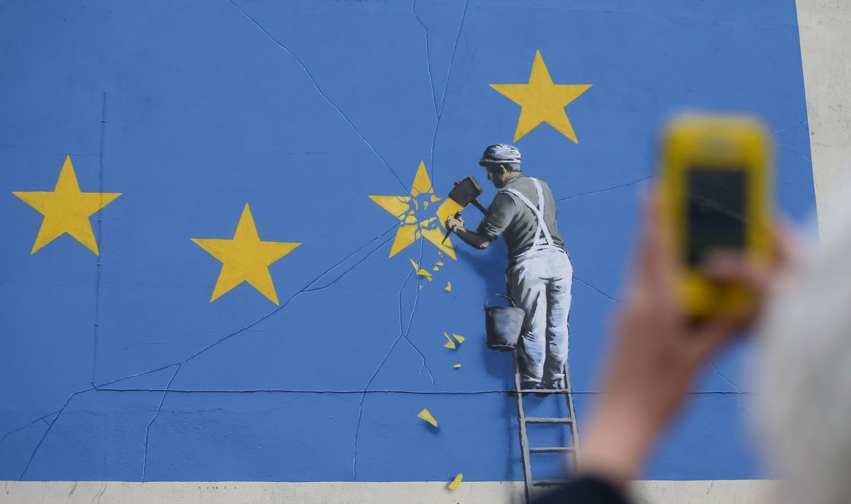Banksy painting Brexit