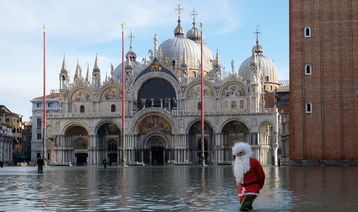 Veneciją vėl apsėmė potvynis