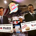 Kavinės vilioja: mėsainis už B.Obamą, maltinis - už M.Romney