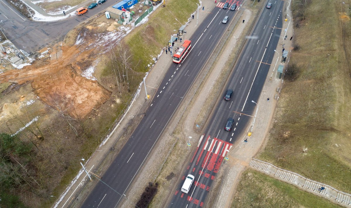 Naujo viaduko statybos Vilniuje