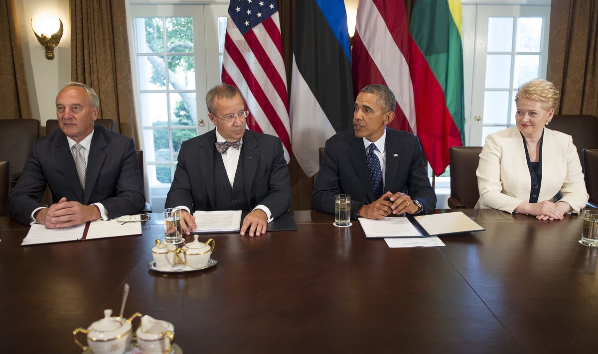 Meeting of the Baltic leaders and Barack Obama in 2013