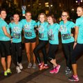 Moterys išbando jėgas naktiniame bėgime Vilniaus senamiestyje