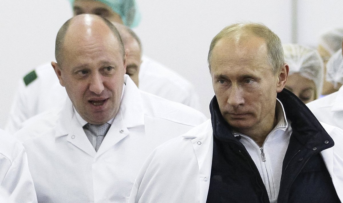 Jevgenijus Prigožinas ir Vladimiras Putinas
