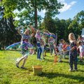 Botanikos sode prasidėjo „Garden“ festivalis: žmonių būrys mėgaujasi muzika ir puikiu oru