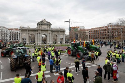 Ūkininkų protestas Madride