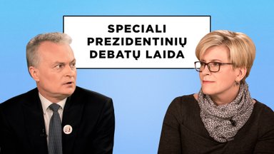 Speciali prezidentinių debatų laida. Vienas prieš vieną: Gitanas Nausėda ir Ingrida Šimonytė