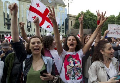 Protesto eitynės Tbilisyje