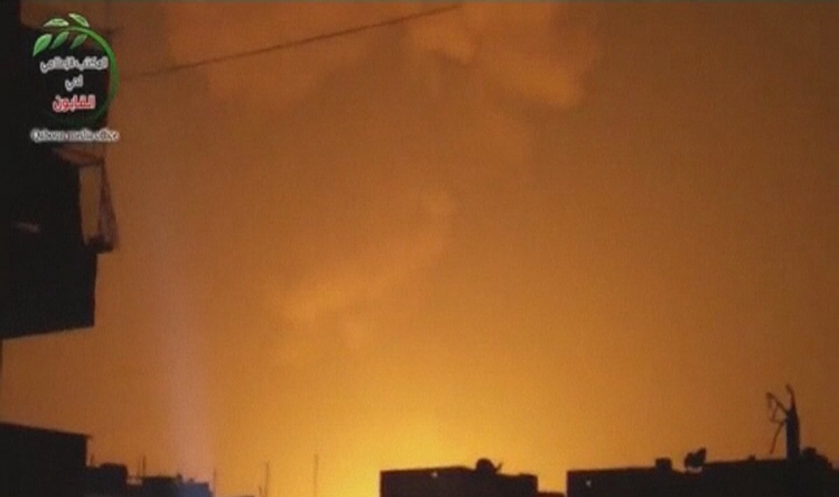 Izraelio aviacija atakavo Sirijos karinių tyrimų bazę ties Damasku