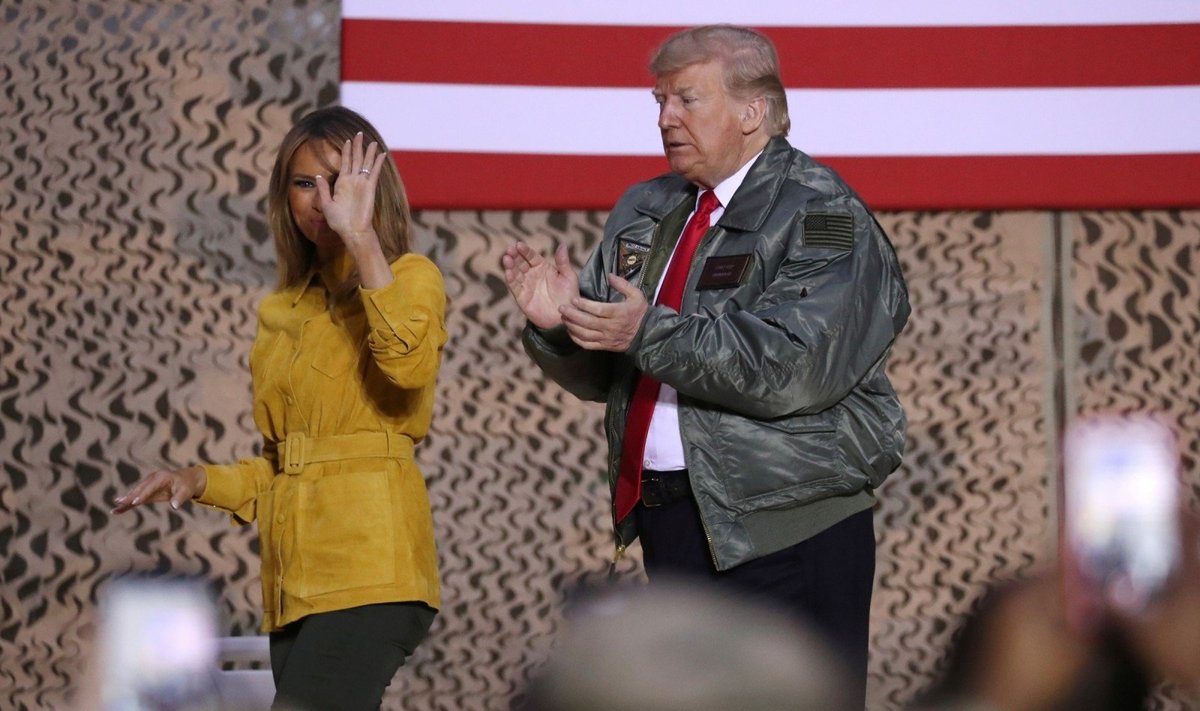 Donaldas Trumpas ir Melania Trump lankėsi Bagdade