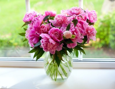 Vaza su gėlėmis