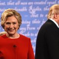 Baigėsi pirmoji karšta H. Clinton ir D. Trumpo akistata: kandidatai svaidėsi žaibais