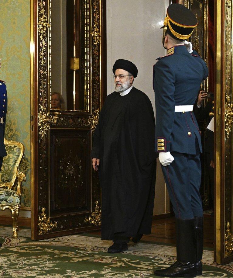  Irano prezidentas Ebrahimas Raisi lankosi Kremliuje