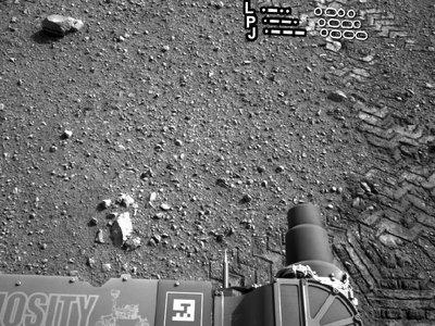 Zondo "Curiosity" pėdsakas Marse