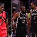 Siakamo sezono debiuto sulaukę „Raptors“ neprilygo „Nets“ puolimo žvaigždėms