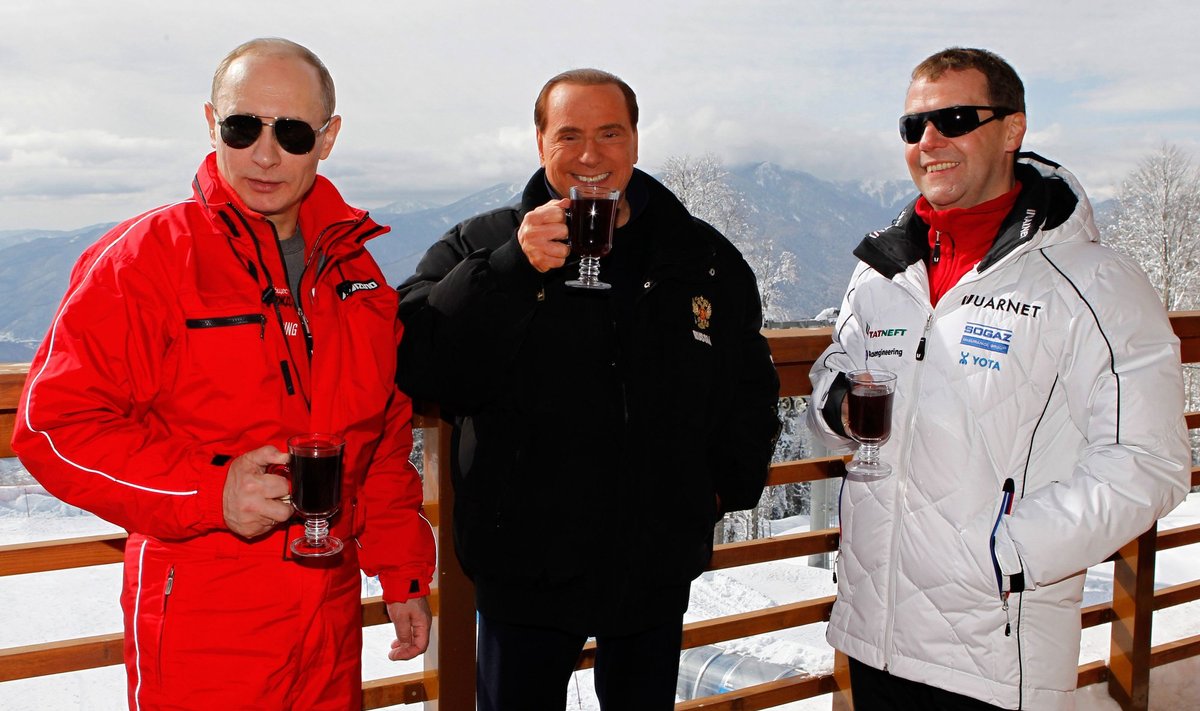 S.Berlusconi aplankė išrinktą prezidentą V.Putiną