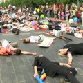 LGBTI eitynių „Už lygybę“ dalyviai pagerbė Orlando žudynių aukų atminimą