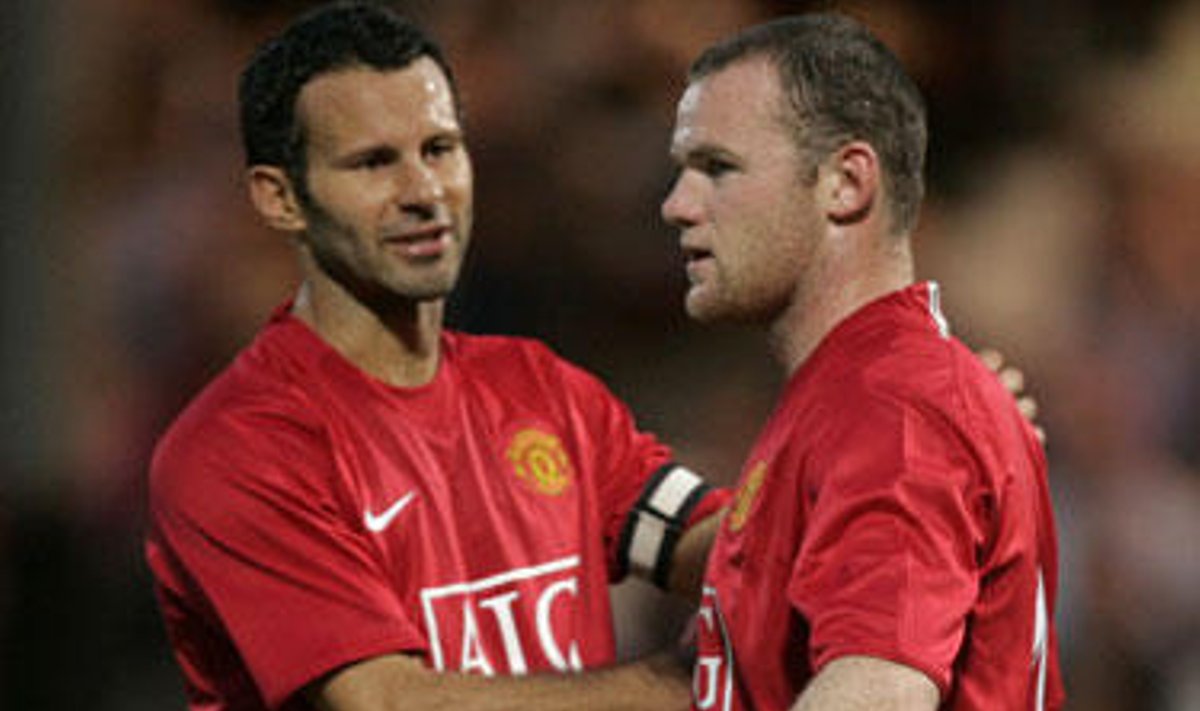 Ryanas Giggsas ir Wayne'as Rooney ("Manchester United")