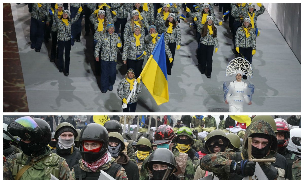 Neramumų Ukrainoje aidai ritasi į Sočio olimpines žaidynes (Reuters nuotr.)