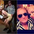 Per Helovino vakarėlį H. Hefneris su žmona „šiurpino“ R. Thicke`o ir M. Cyrus kostiumais
