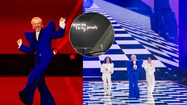 Olandijai „Eurovizijai“ atstovaujančio Joost Klein pasirodymo pabaigoje – širdį verianti žinutė tėvams