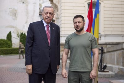Volodymyras Zelenskis ir Recepas Tayyipas Erdoganas