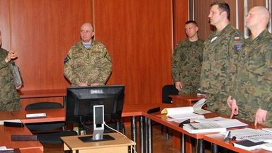 Trening sztabowy dowództwa Brygady LITPOLUKRBRIG