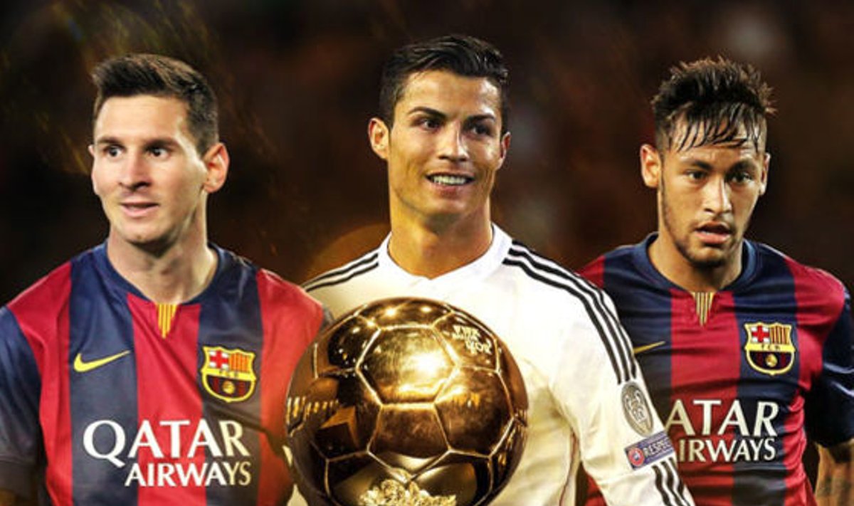 Lionelis Messi, Cristiano Ronaldo ir Neymaras