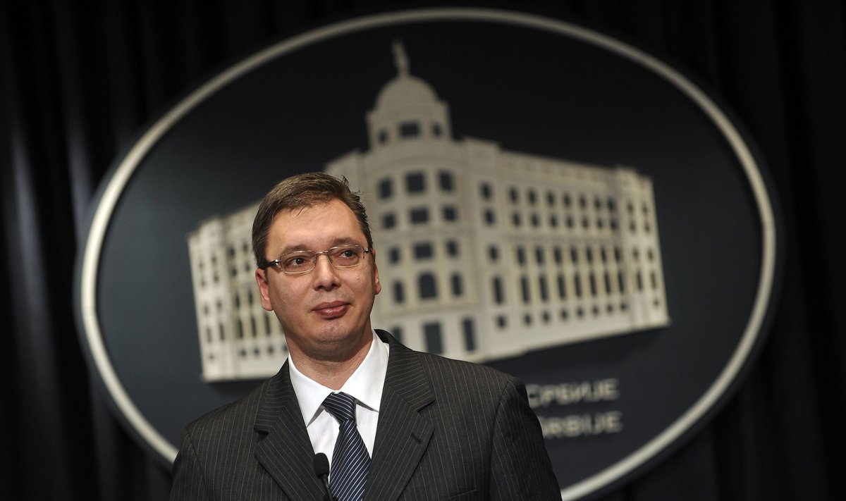 Serbijos vicepremjeras Aleksandras Vučičius