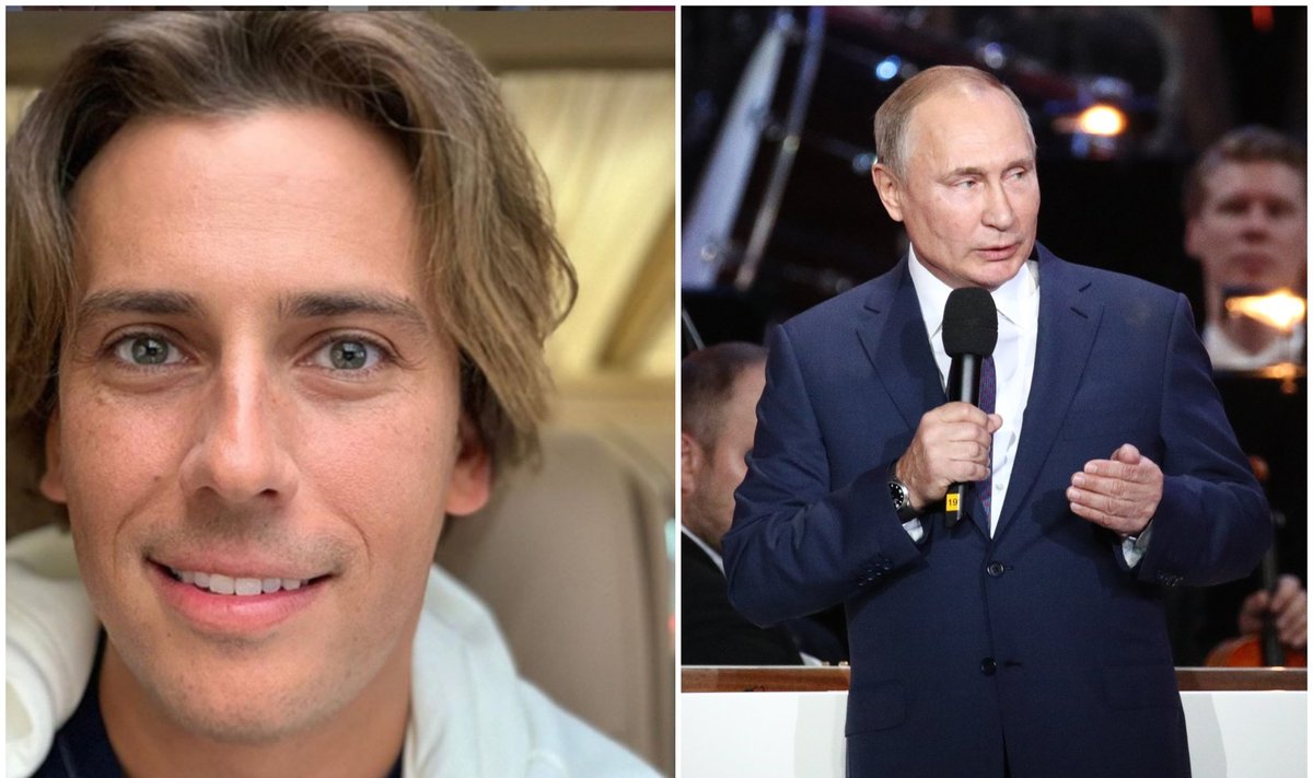 Maksimas Galkinas, Vladimiras Putinas/Instagram ir Vida Press nuotr.