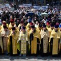 Kijevo gatvėmis žygiavo Rusijos remiamos Bažnyčios tikintieji
