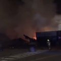 Pareigūnai: sprogimą Dubajuje sukėlė gaisras uoste stovinčiame laive