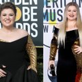 Staigiai svorį numetusi Kelly Clarkson stulbina išvaizdos pokyčiais: gerbėjai įtaria, kad vartoja prieštaringai vertinamus vaistus