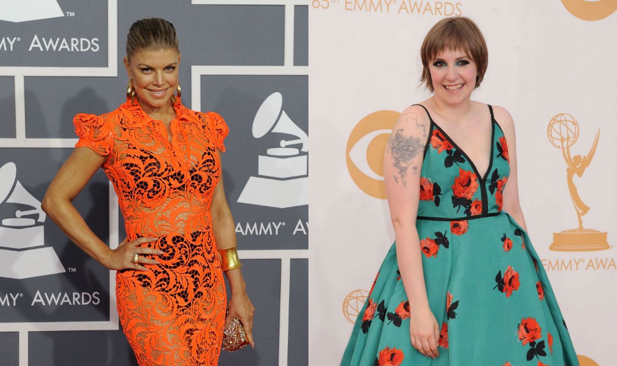 Fergie ir Lena Dunham