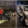 Vilniuje dėl didelės avarijos sutriko eismas Antakalnio gatve