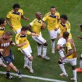 Kolumbija šventė antrą pergalę pasaulio futbolo čempionate