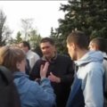 Nužudytą ukrainiečių politiką buvo užpuolusi priešiška minia, rodo vaizdo medžiaga