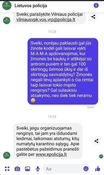 M.A.M.A.  sulaukė ir pasipiktinimo