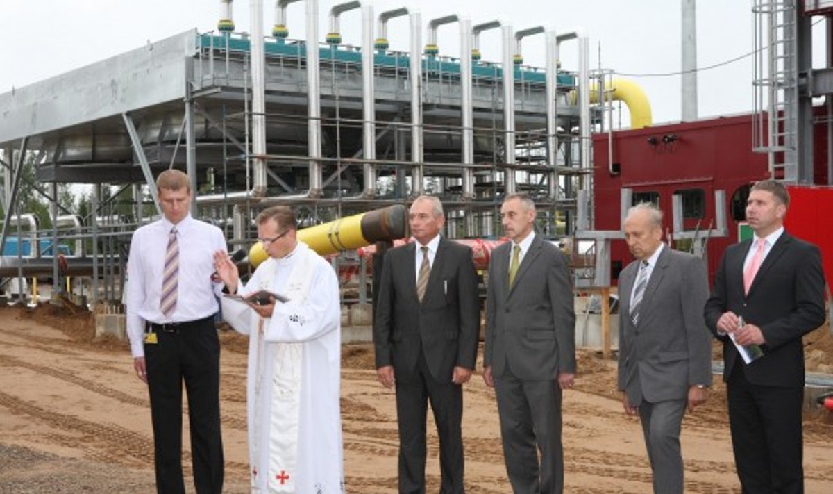 Ketvirtadienį buvo pašventintos turbinos ir kompresoriai AB „Lietuvos dujos“ statomoje naujoje dujų kompresorių stotyje Jauniūnuose.