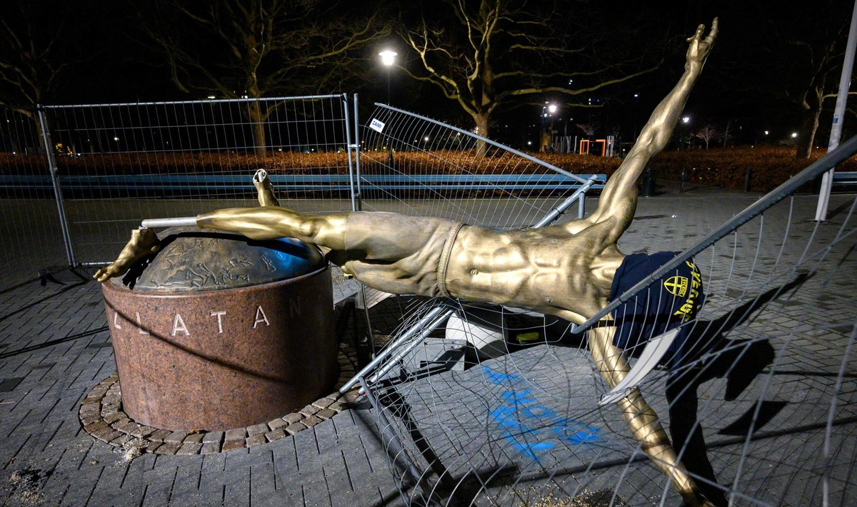 Zlatano Ibrahimovičiaus skulptūra