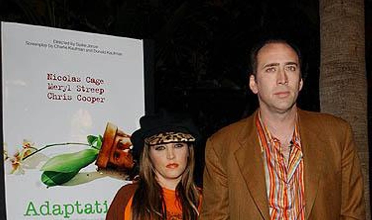 Nicolas Cage ir Lisa Marie Presley