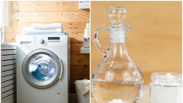 Kodėl į skalbimo mašiną verta įpilti acto?