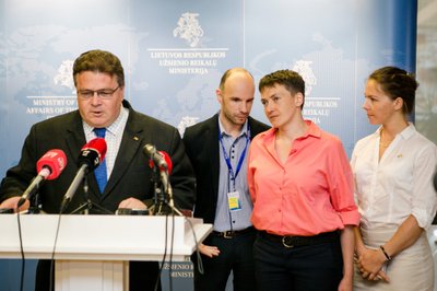 Linas Linkevičius ir Nadežda Savčenko
