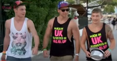 Britų turistai Magalufe