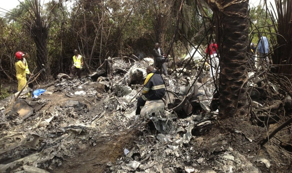 Liberijoje sudužo lėktuvas