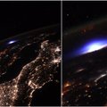 Naktį danguje virš Europos – galingas mėlynos spalvos sprogimas: reiškinį atmosferoje iš kosmoso užfiksavo TKS astronautai